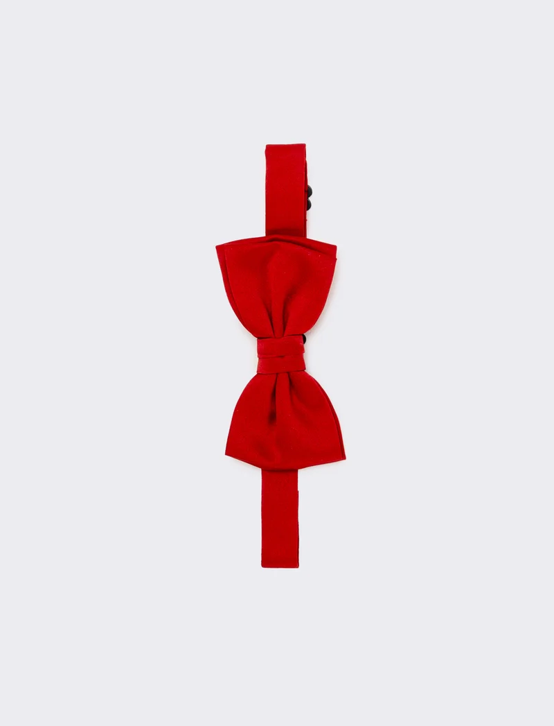 Cravatta e papillon uomo natale - Rosso