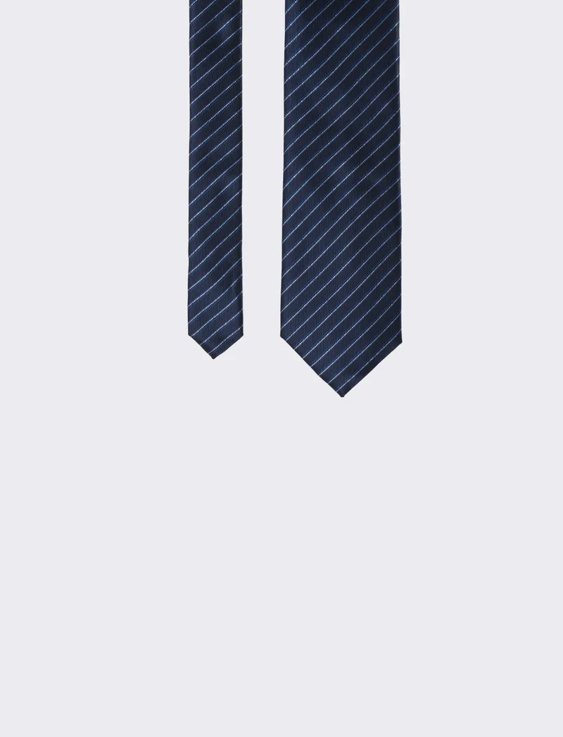 Cravatta uomo cerimonia 8cm - Blu