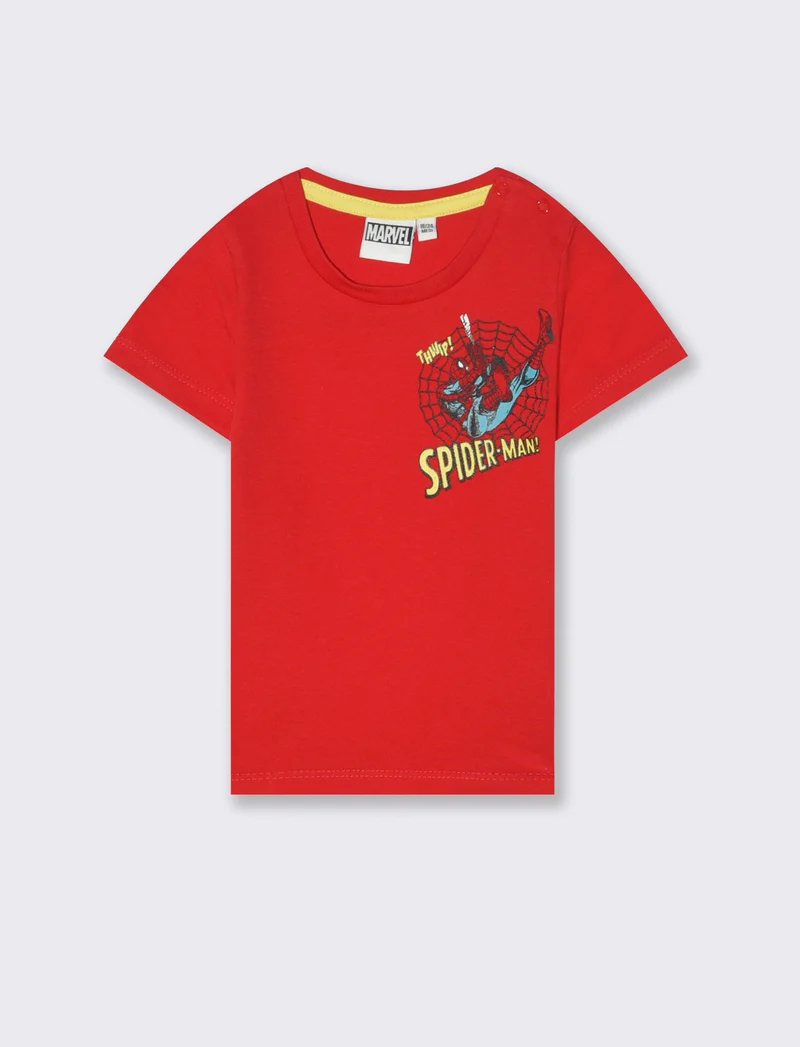 T shirt stampa Spider Man da neonato - Rosso