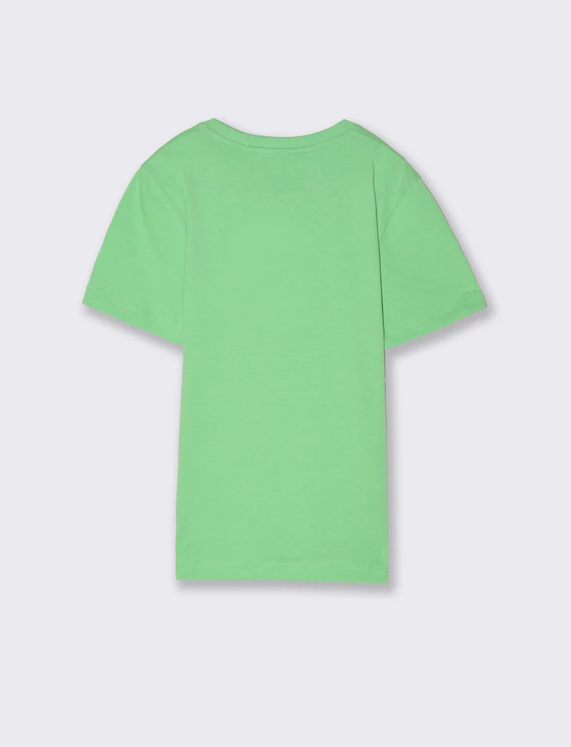 T-shirt con taschino da bambino - Verde salvia