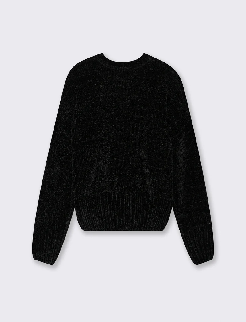 MAGLIA IN CINIGLIA - Nero