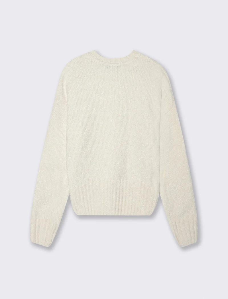 MAGLIA IN CINIGLIA - Avorio