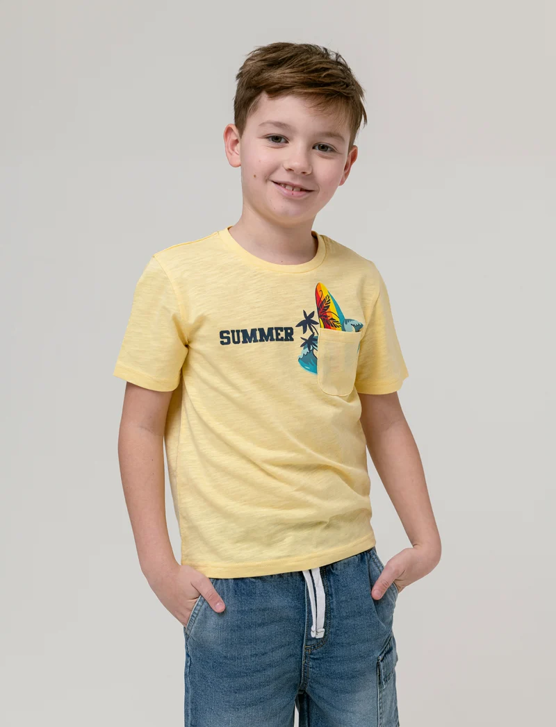 T-shirt da bambino - Giallo