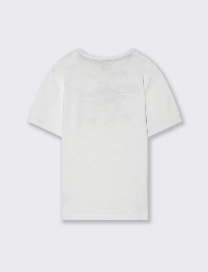 T-shirt stampa SHARK da bambino - Bianco