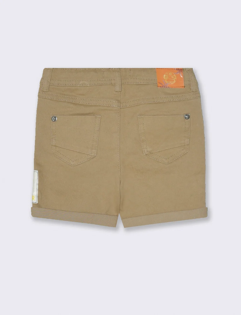Bermuda con ricami da neonato - Beige
