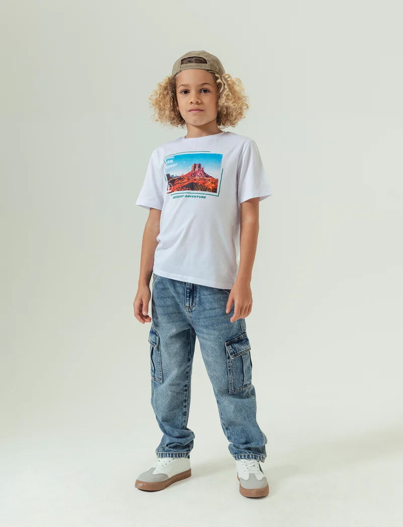 Maglietta mezza manica bambino - Bianco