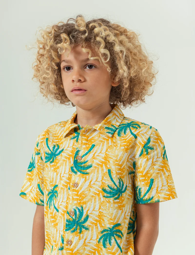 Camicia mezza manica bambino - Fantasia