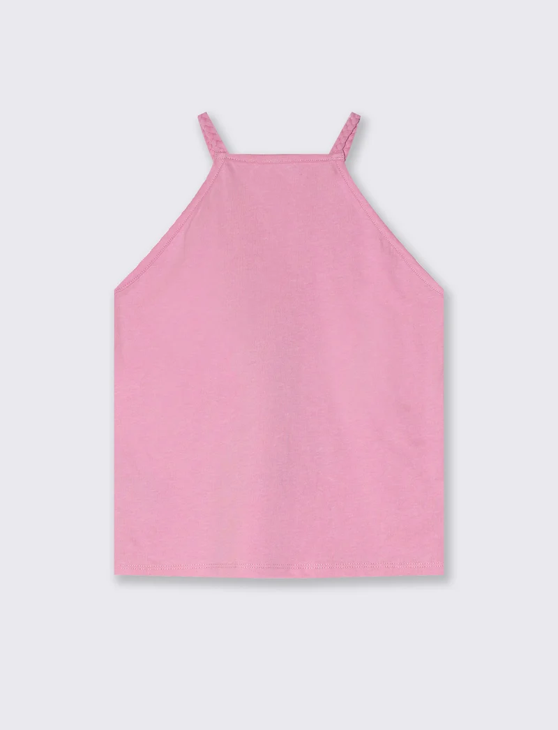 Canotta da bambina con stampa - Rosa