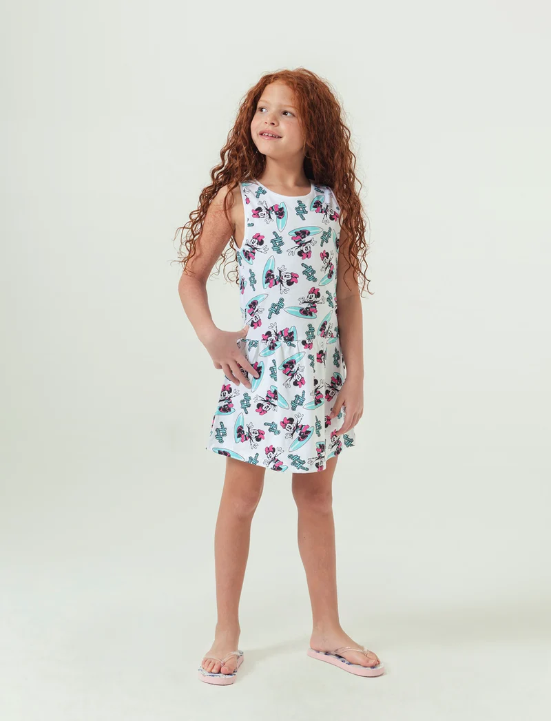 Vestito stampato Disney Minnie da bambina - Fantasia