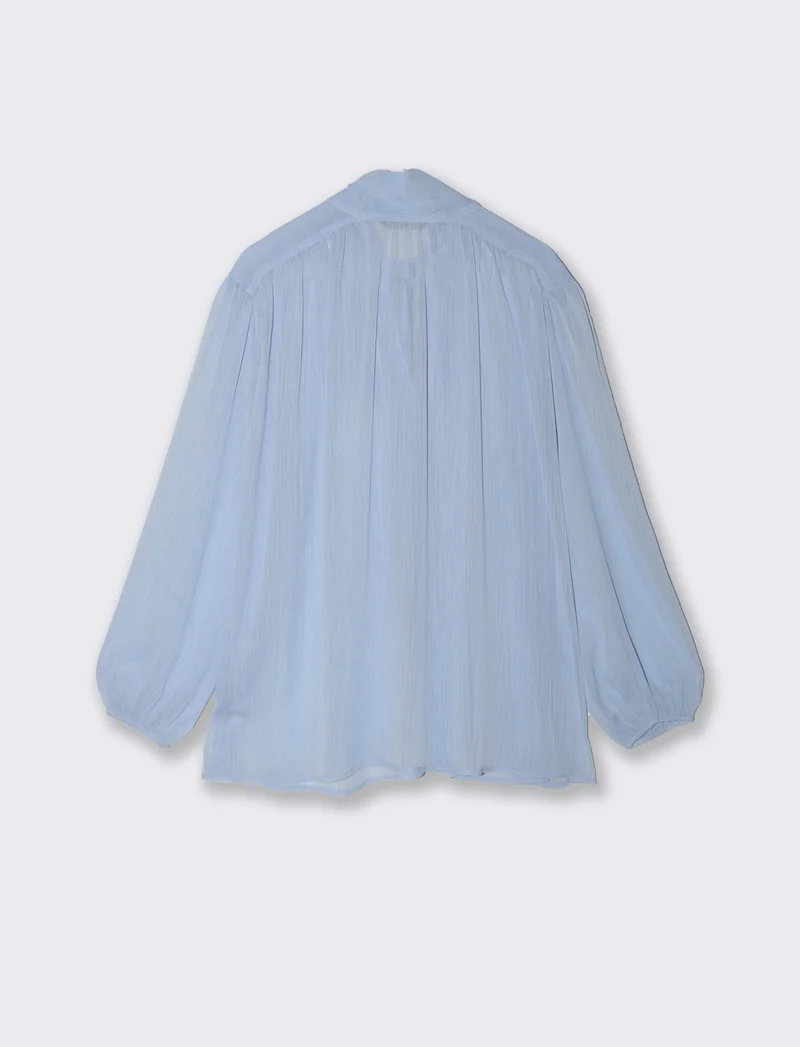 CAMICIA CON FUSCIACCA - Celeste