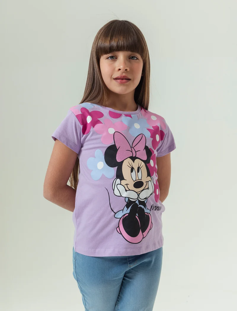 T-shirt Disney Minnie da bambina - Lilla
