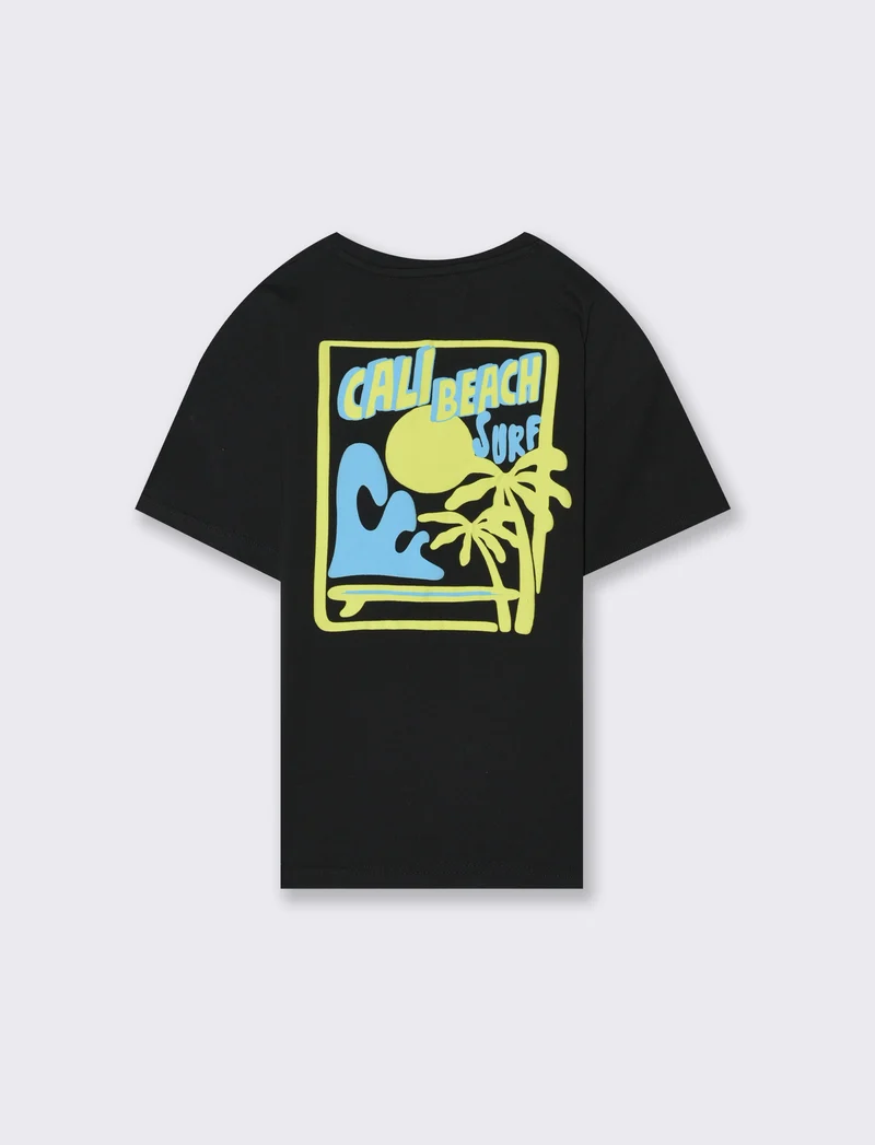 T-shirt in cotone da bambino - Nero