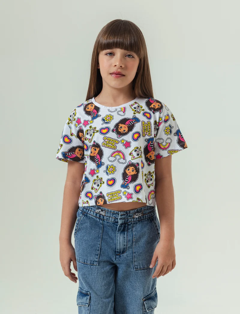 T-shirt Gabby's Dollhouse da bambina - Fantasia