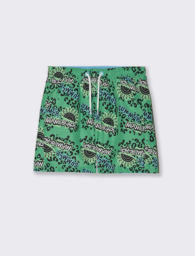 Costume stampato da bambino - Verde