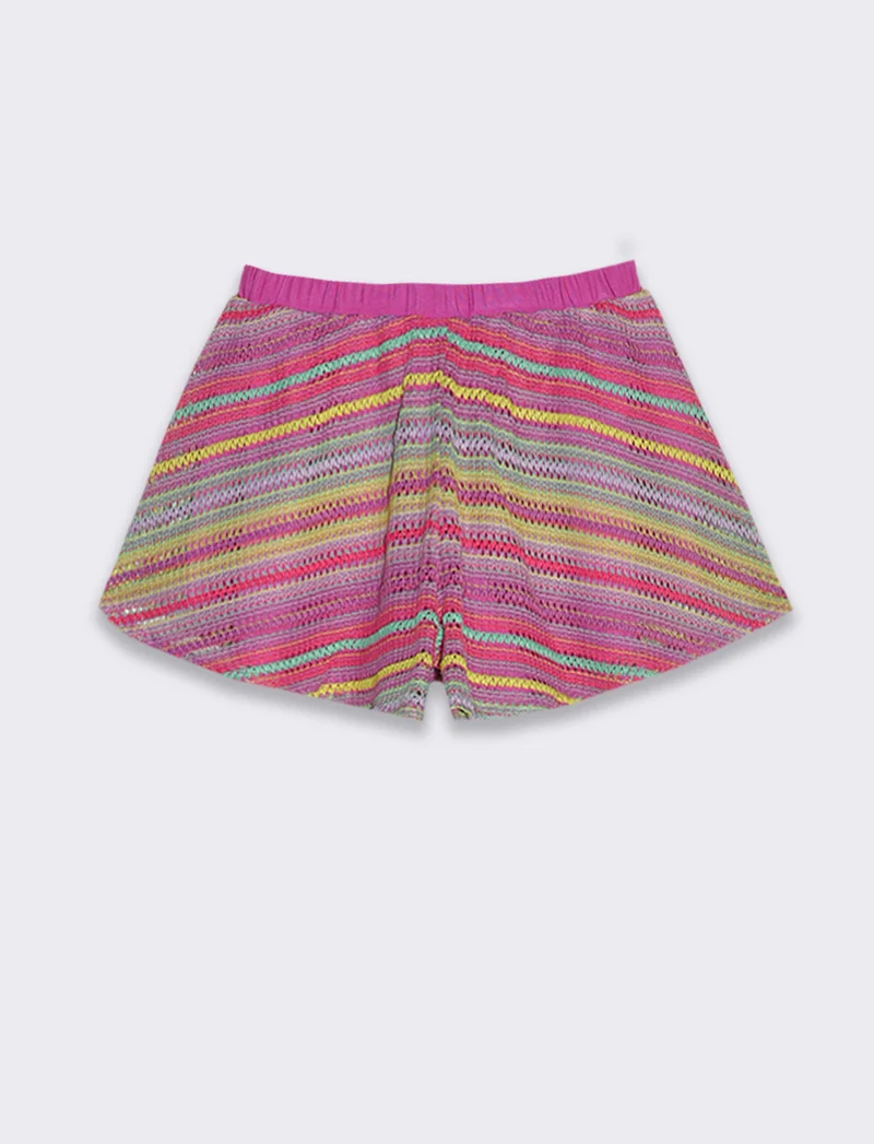 Short colorato da bambina - Fuxia azalea