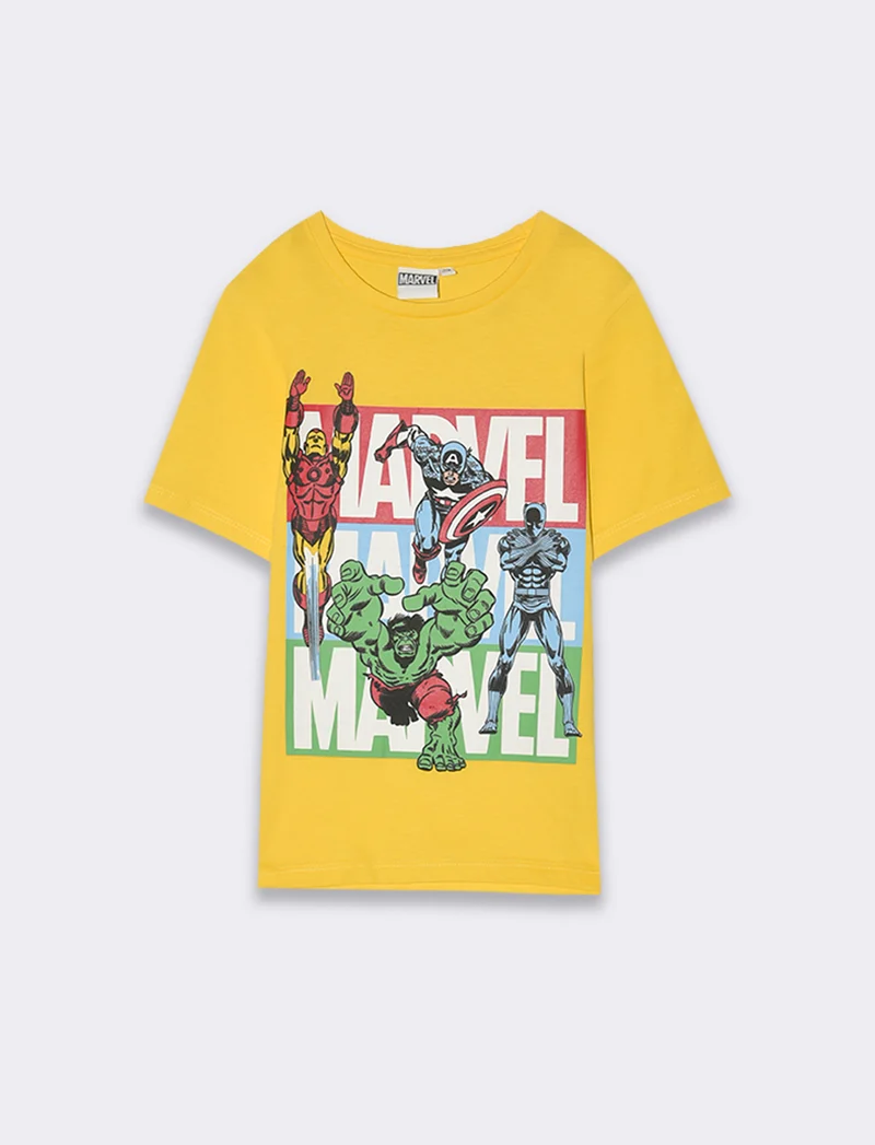 T-shirt in cotone Marvel da bambino - Giallo