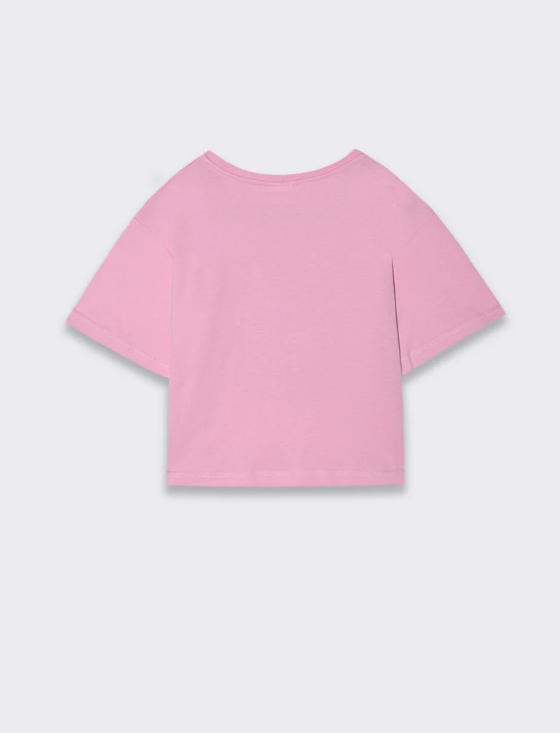 T-shirt con stampa Minnie da bambina - Rosa