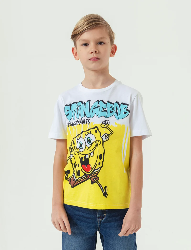 Maglietta Spongebob da bambino - Bianco