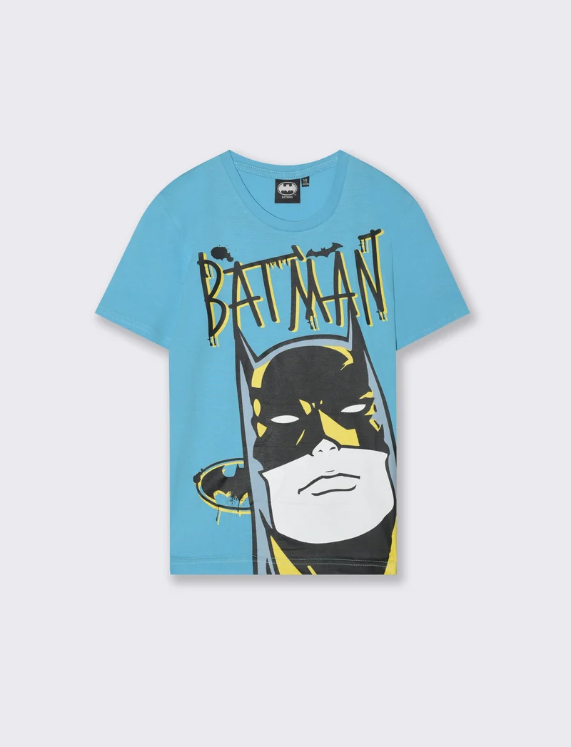 T-shirt con stampa Batman da bambino - Azzurro