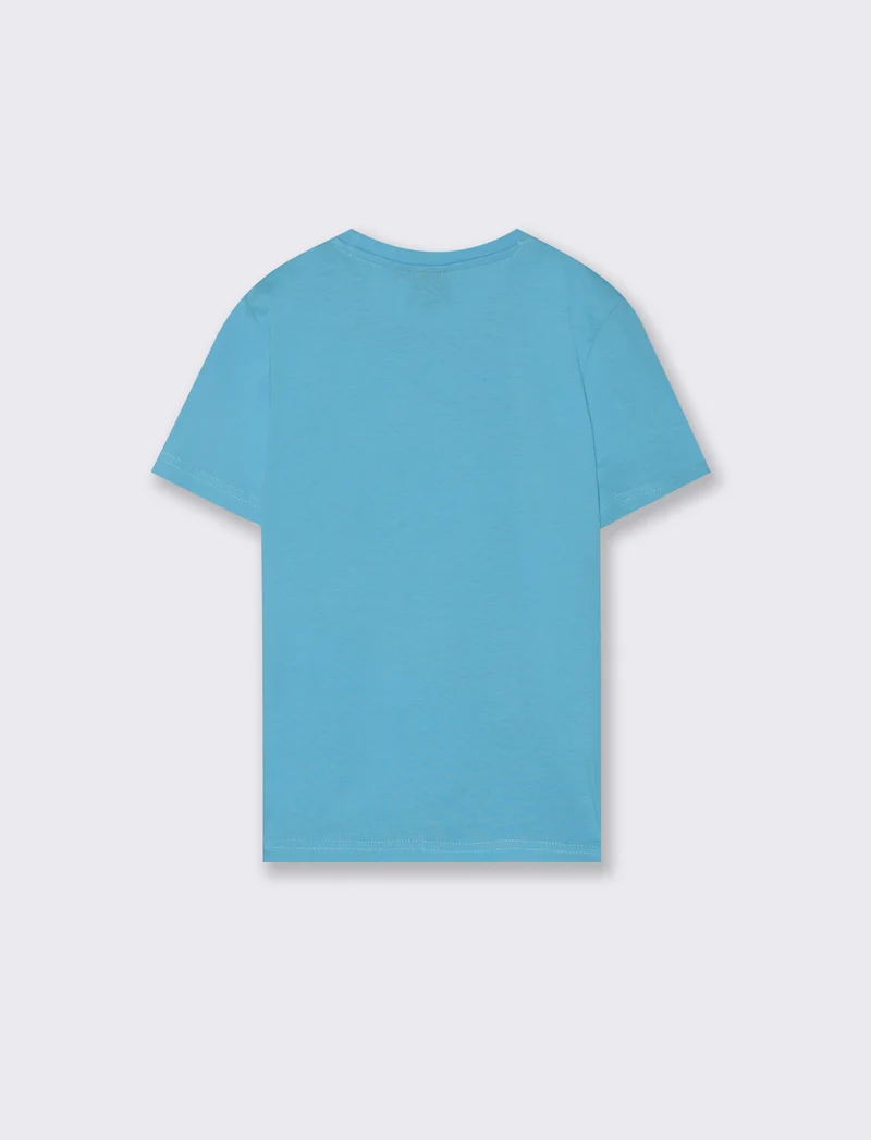 T-shirt con stampa Batman da bambino - Azzurro