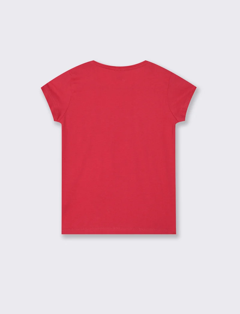 T-shirt Hello Kitty-Kuromi da bambina - Corallo