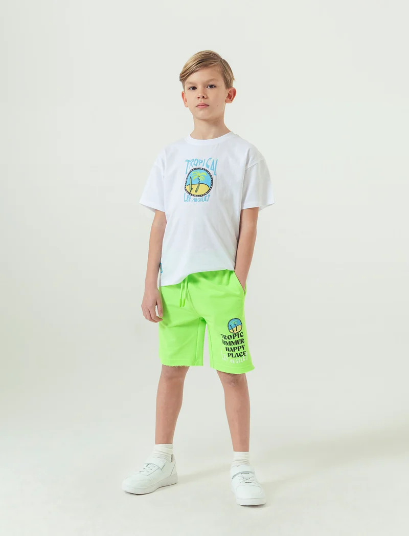 Bermuda fluo da bambino - Verde