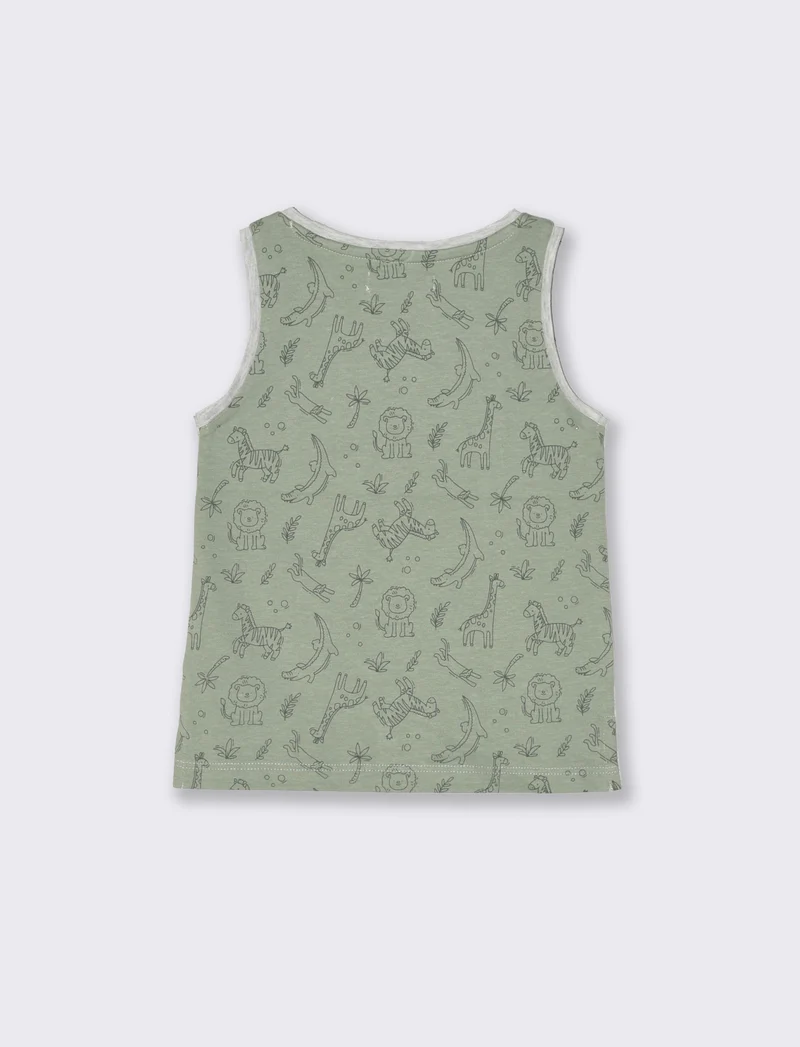 T-shirt con stampa 3D da neonato - Grigio mel.