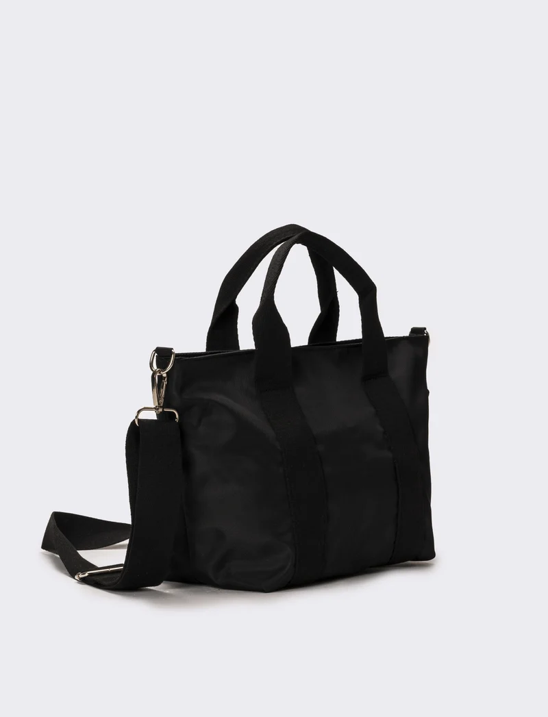 Borsa donna in nylon piccola - Nero