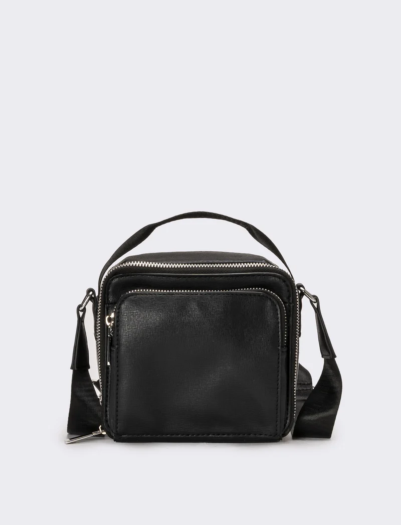 Borsa uomo a mano e tracolla - Nero