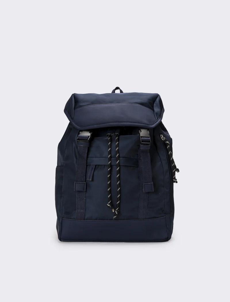 Zaino uomo con tasche e tiranti - Blu