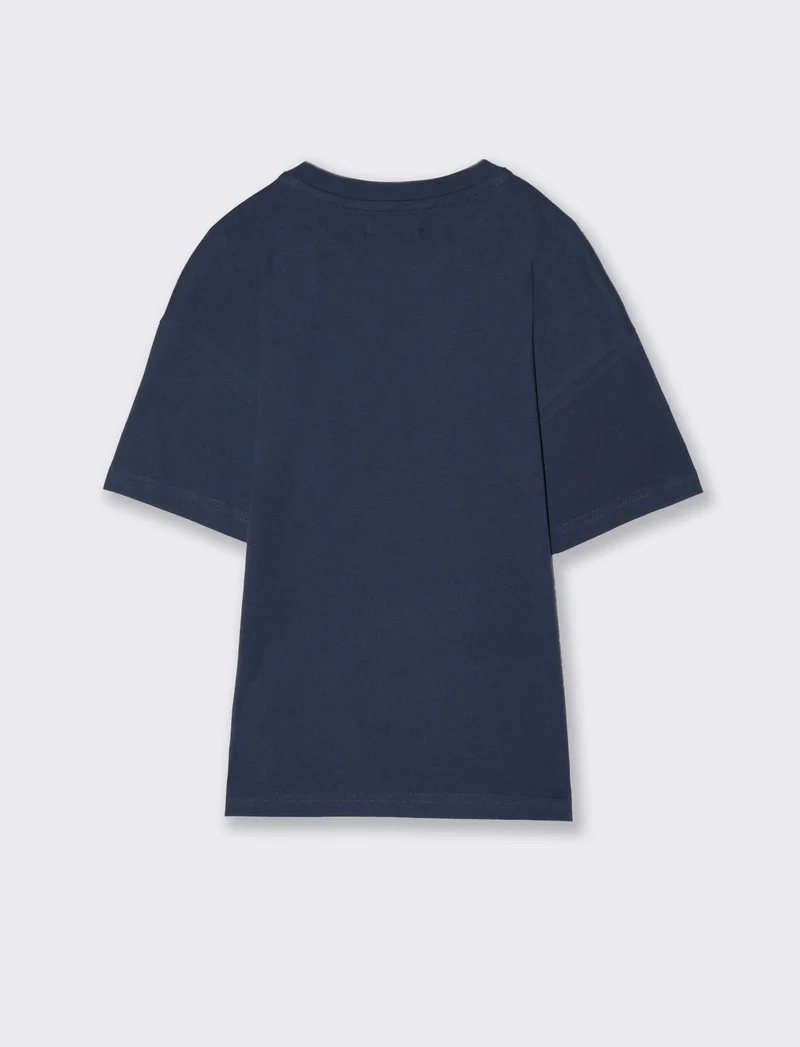 Maglietta serafino da bambino - Blu