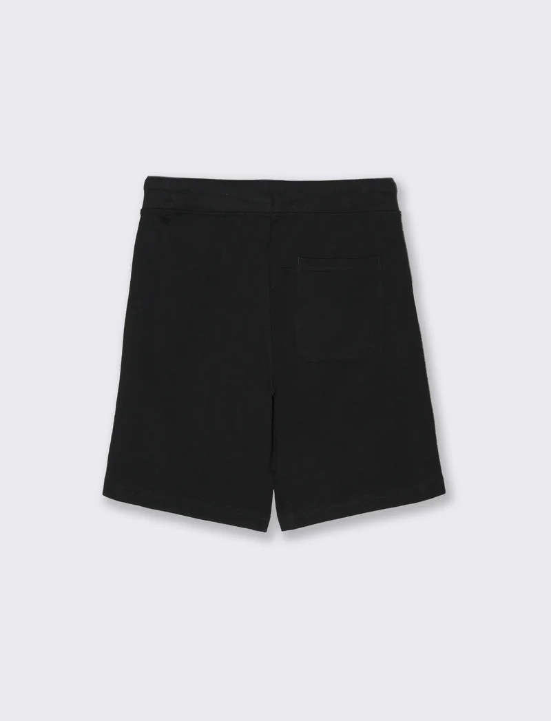Bermuda in felpa sporty da bambino - Nero