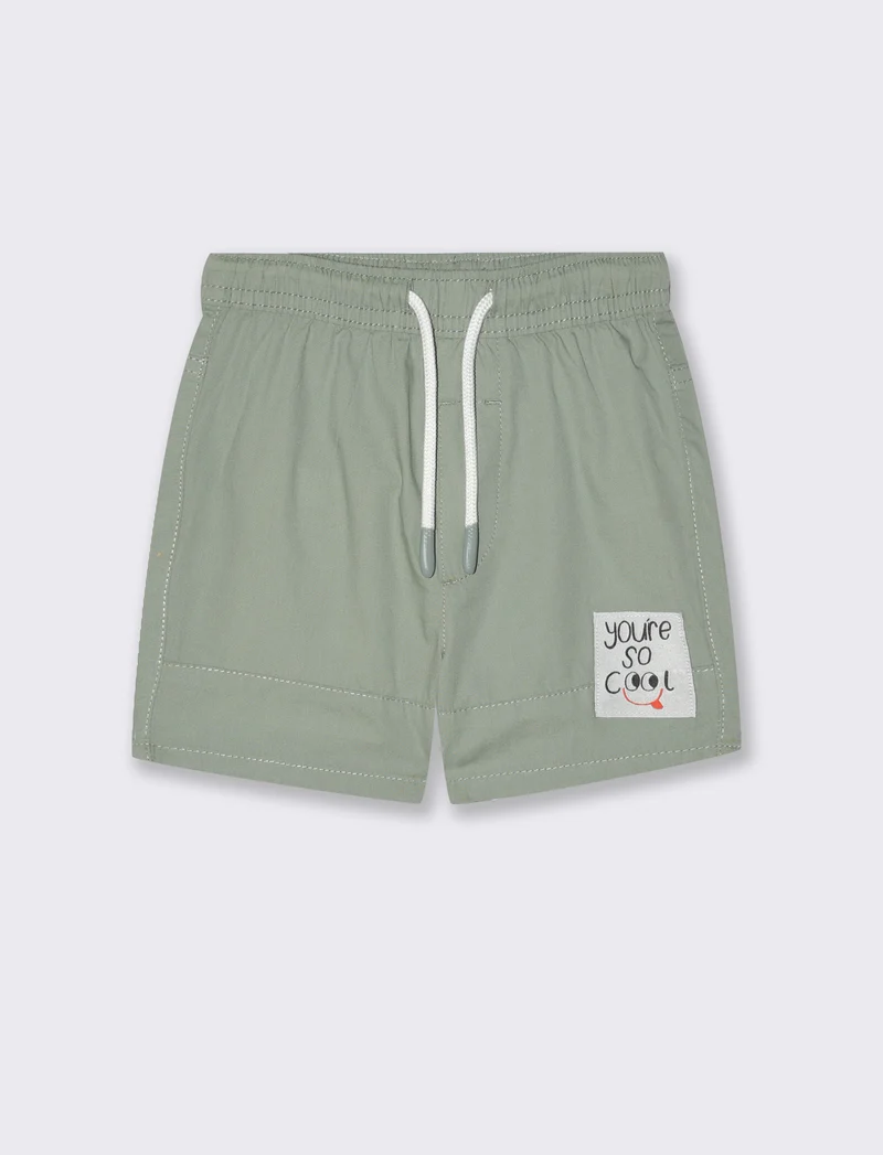 Bermuda con coulisse da neonato - Verde