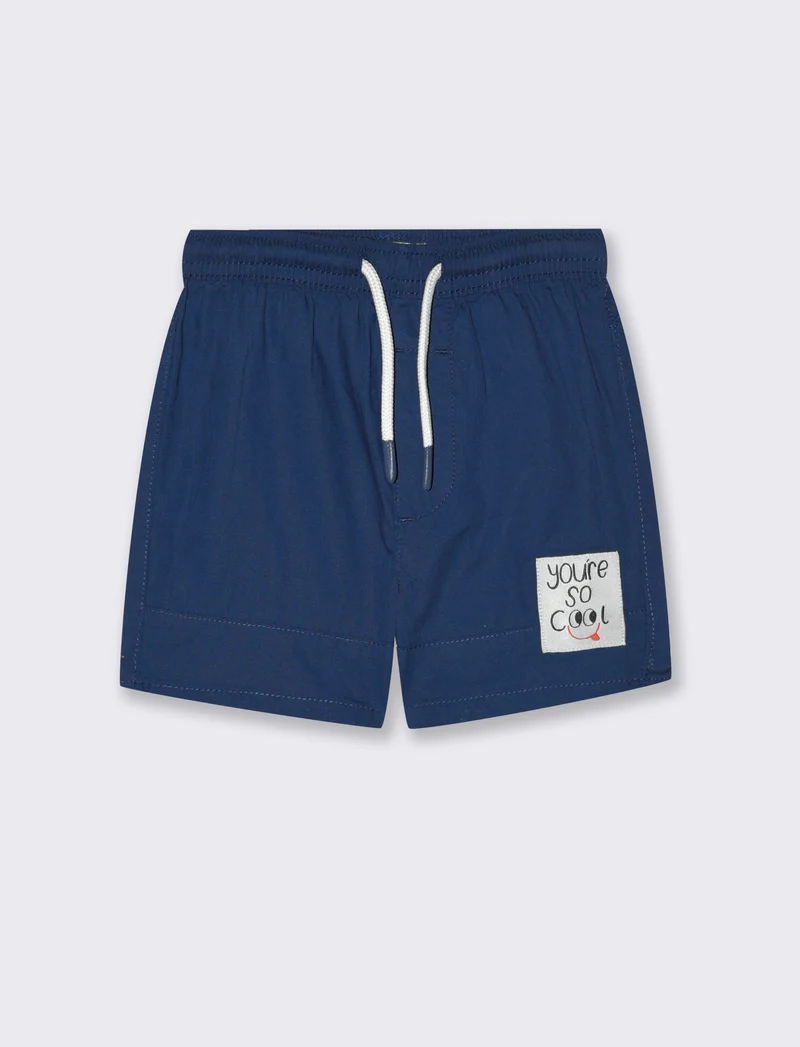 Bermuda con coulisse da neonato - Blu