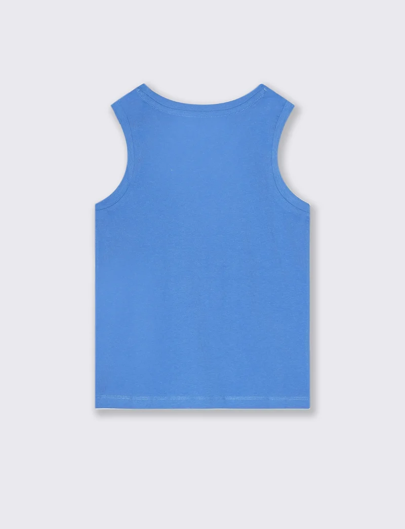 Canotta stampa SURF da bambino - Blu cobalto