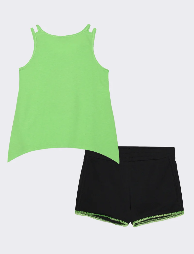 Set due pezzi bambina - Verde