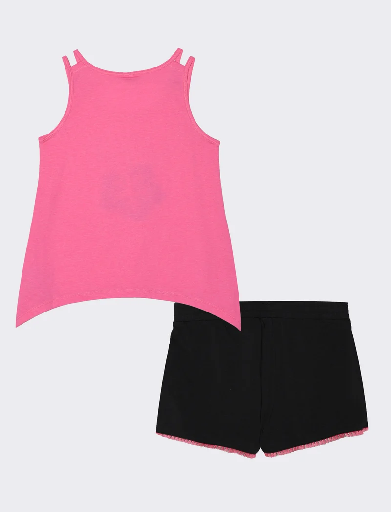 Set due pezzi bambina - Fuxia