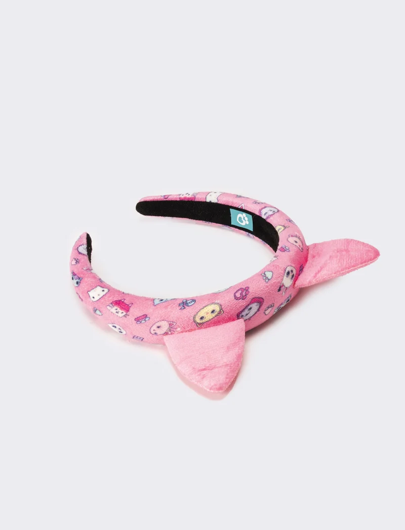 Cerchietto bambina con orecchie gabby's - Rosa