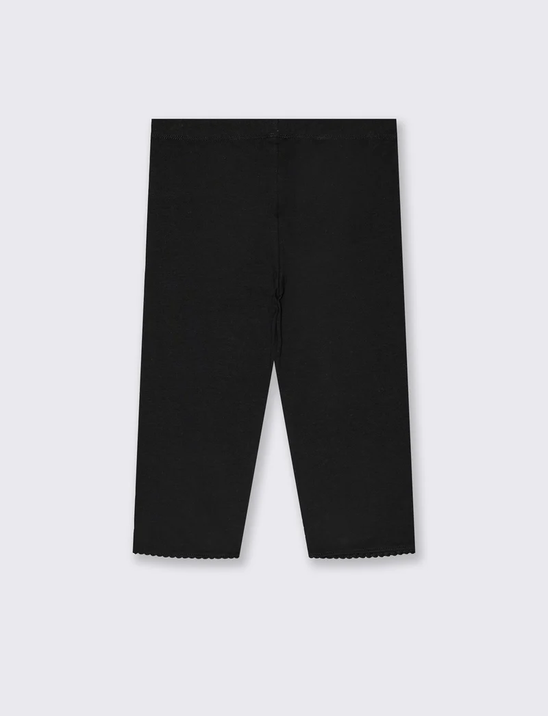 Leggings a tre quarti. da bambina - Nero