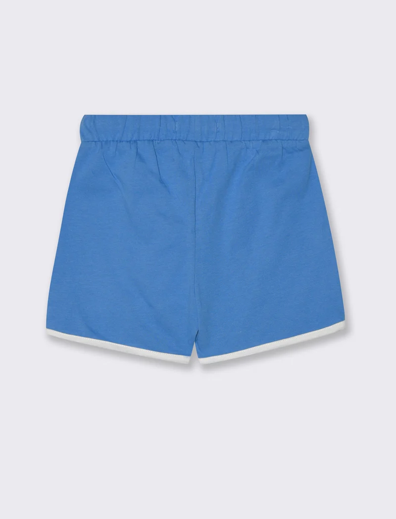 Bermuda con profili da neonato - Blu cobalto