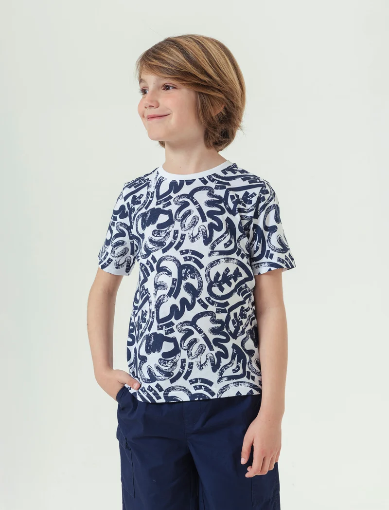 T- shirt stampata da bambino - Bianco