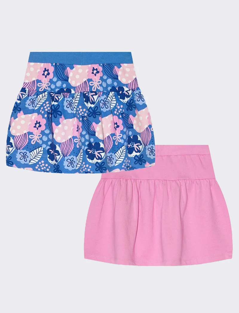 Gonna in felpa da bambina - Rosa