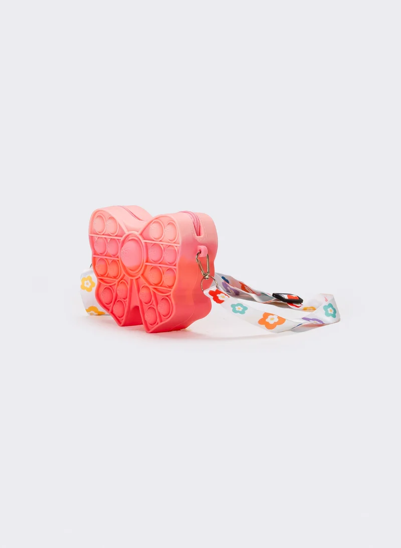 Borsetta bambina fiocco pop it - Arancio