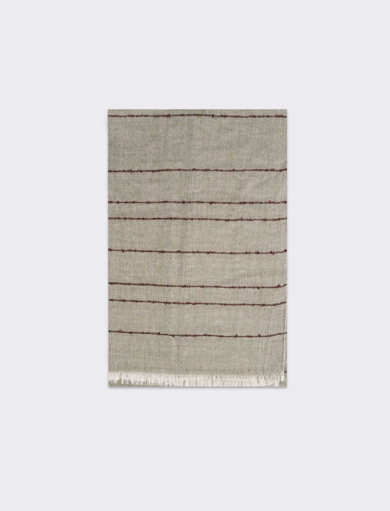 Foulard uomo righe - Verde