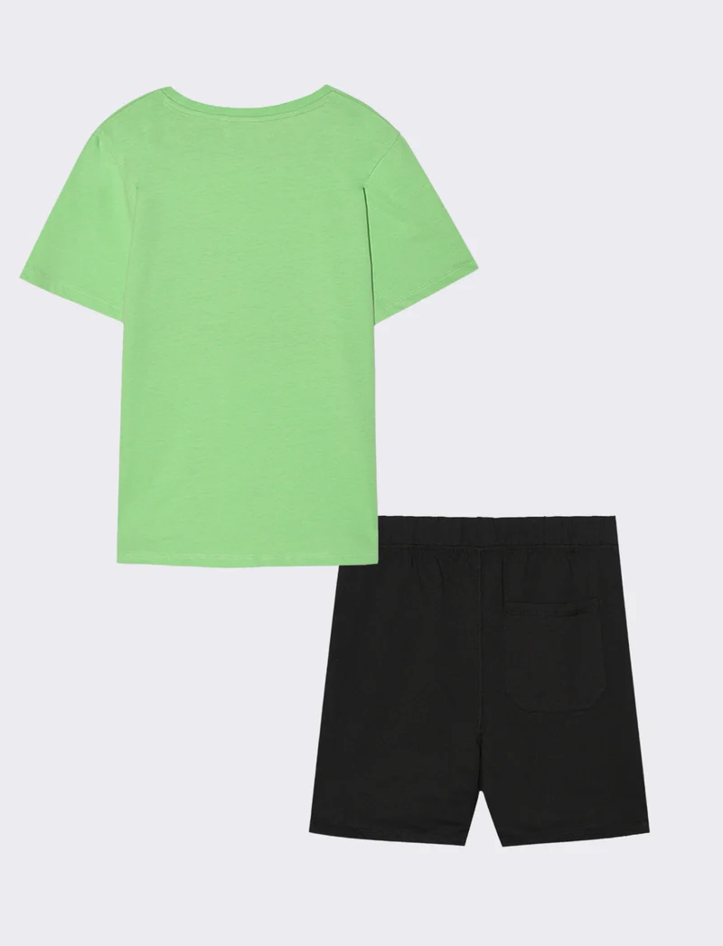 Set due pezzi mezza manica bambino - Verde mela