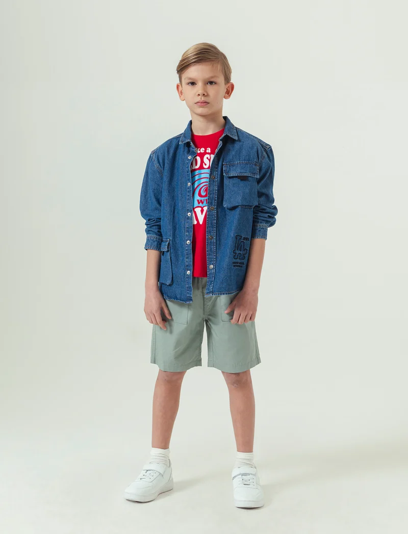 Canotta da bambino con stampa - Rosso