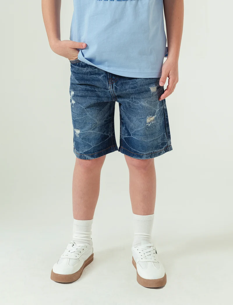 Cargo in denim da bambino - Denim
