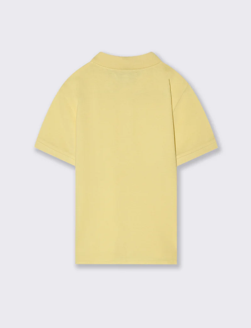 Polo mezza manica da bambino - Giallo