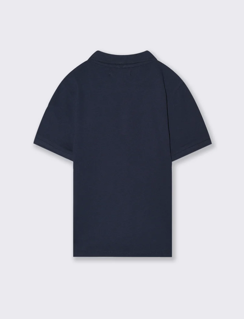 Polo mezza manica da bambino - Blu