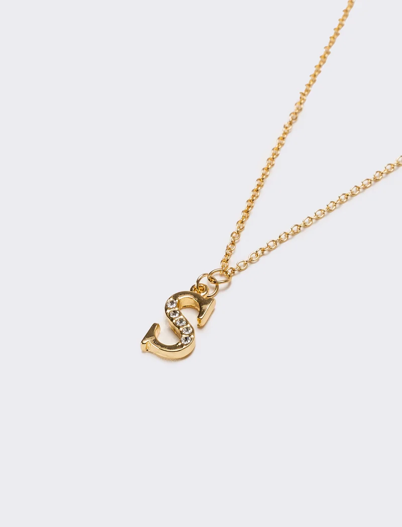 Collana donna con lettera iniziale - Var 7